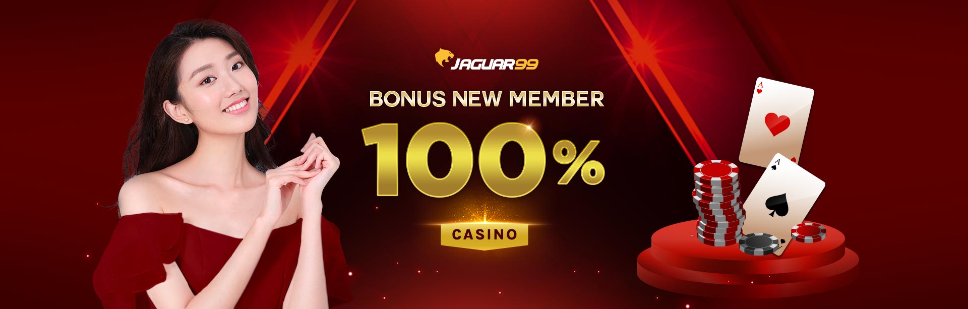 Jaguar99 Bonus New Member 100% Casino