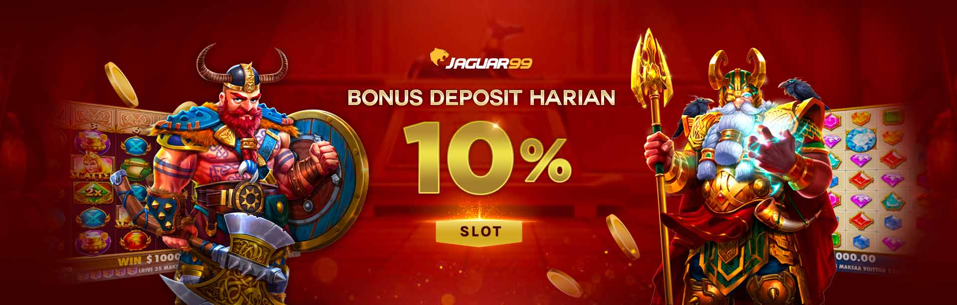 Jaguar99 Bonus Deposit Harian 10% Slot